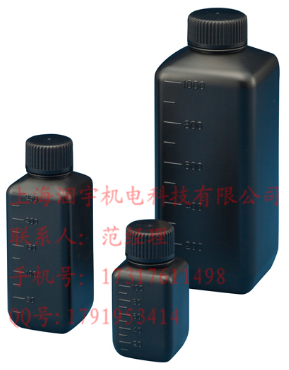 NIKKO无菌黑色遮光HDPE方形塑料瓶
