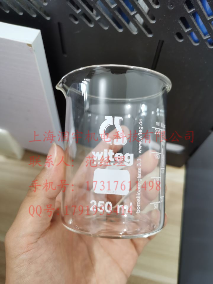 德国WITEG玻璃烧杯mL与OZ双标识100ml 5.500.100B
